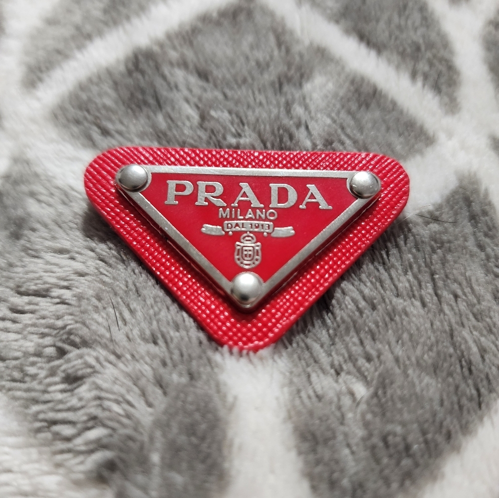 Red and Silver Brooch